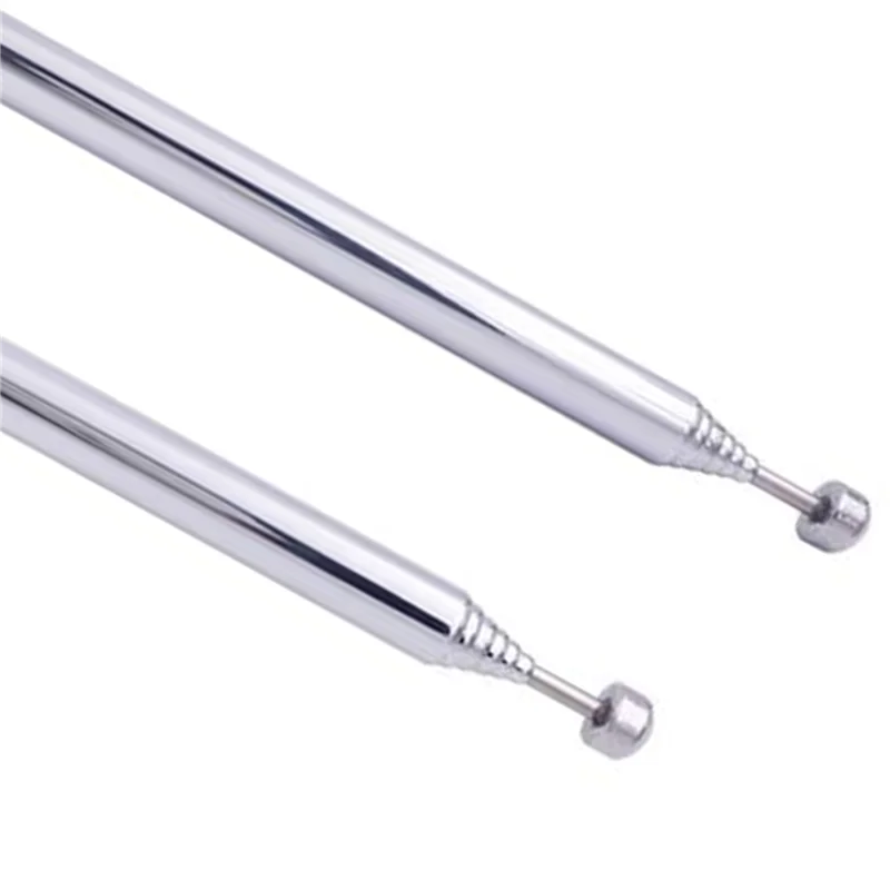 A37T-(10 Pack) BNC Radio Antenna With BNC Male Plug Jack Connector Adapter Telescopic Stainless Steel  VHF UHF BNC Antenna