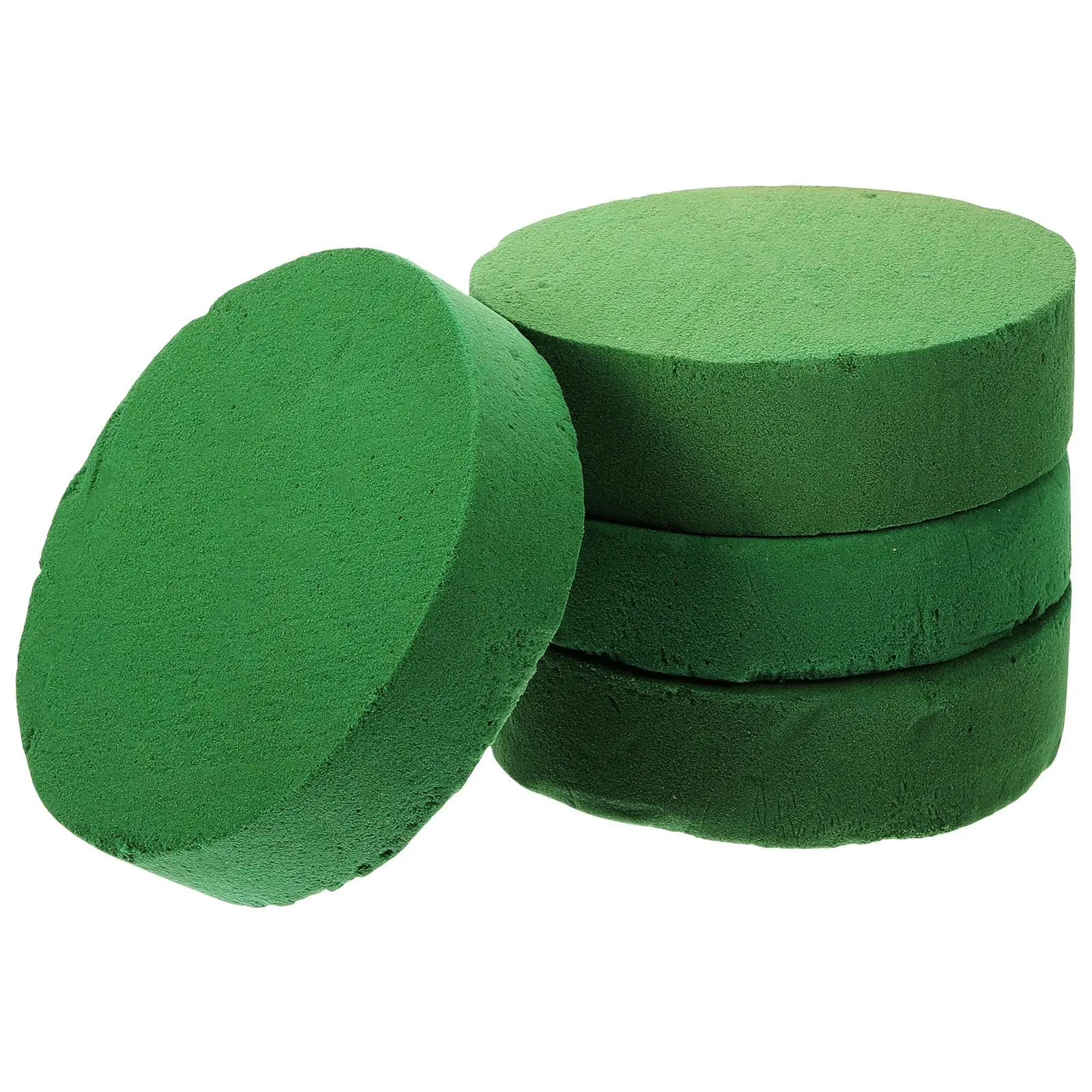 

4 Pcs Dried Flower Mud Base Round Foam Blocks Floral Ball Arrangements Florist Cage for Fresh Flowers Supplies