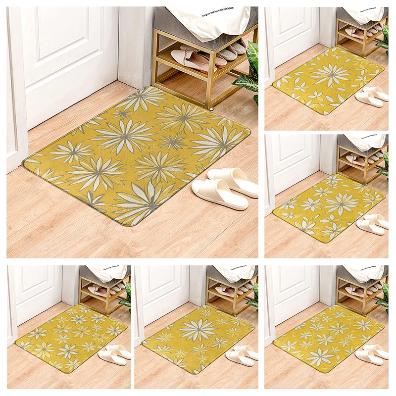 

House entrance carpet Home door mat Living Room Bath Foot bathroom non-slip water absorption rugs nordic boho morandi abstract