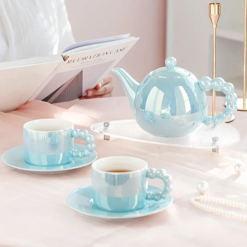 Light luxury high-value pearl kettle Nordic style home living room water cup high-end gift water set souvenir