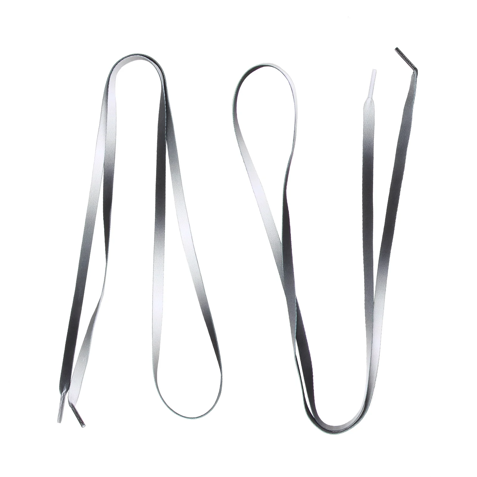 

1 пара эластичных плоских шнурков с градиентом цвета, черный градиентный узор для спортивной обуви, кроссовок, аксессуаров для обуви