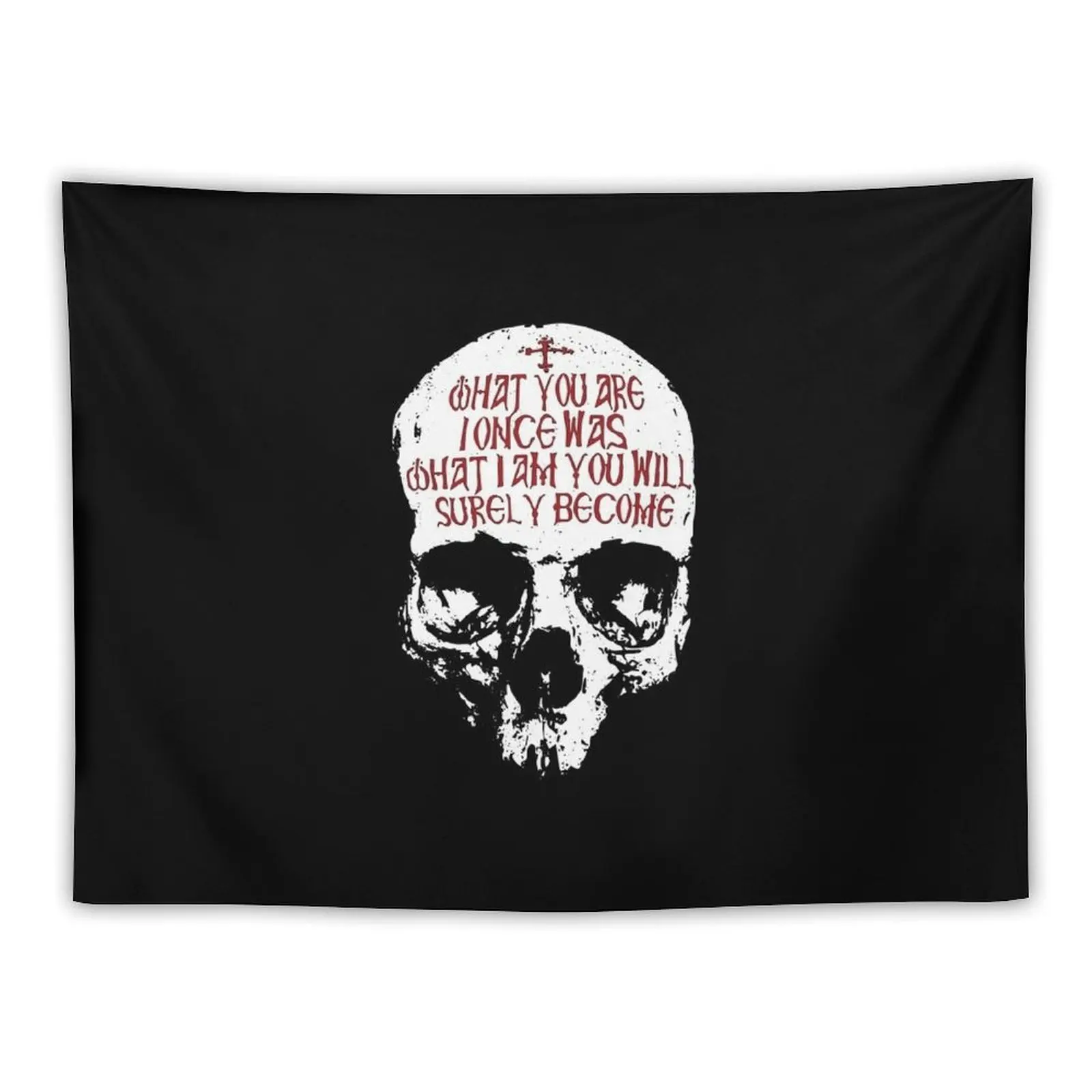 Memento Mori What I am Skull Tapestry House Decorations Bedroom Organization And Decoration Tapestry