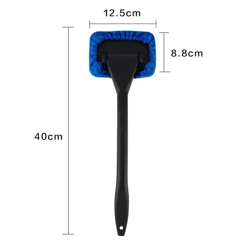 Car Window Cleaner Brush Kit Windshield Microfiber Cleaning Wash Tool Inside Interior Auto Glass Wiper with Long Handle Car Acce