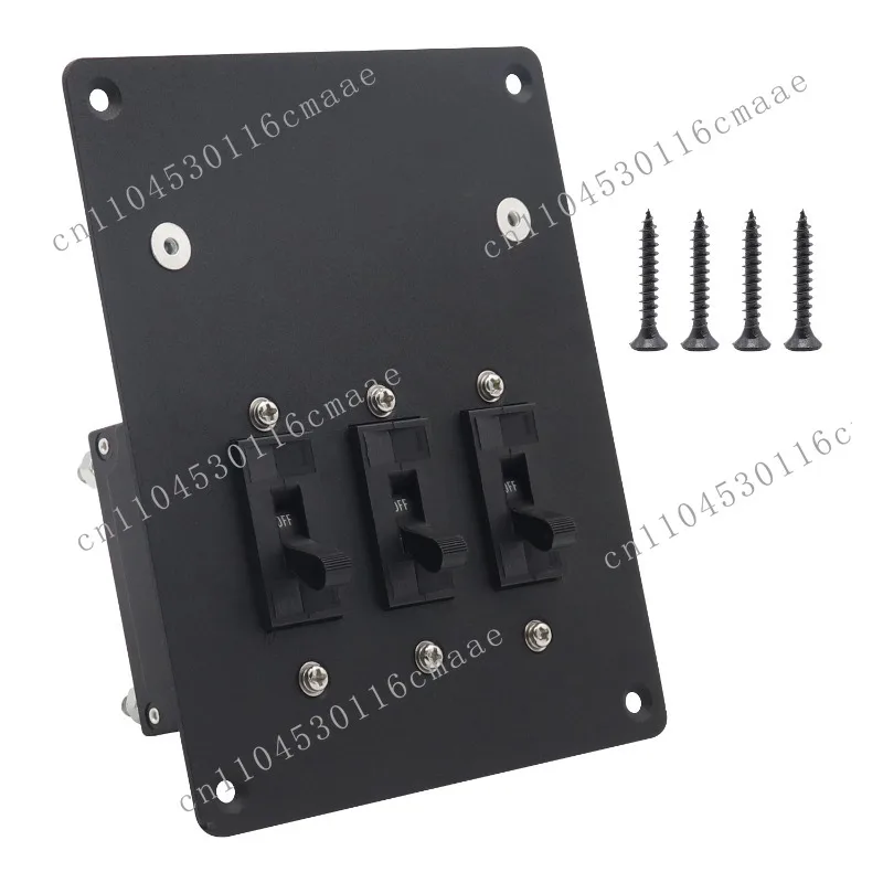 Auto Modification Accessories ON-OFF Liquid Magnetic Circuit Breaker 20A with 5 + 2 Channels 100A Bus Integrated Panel