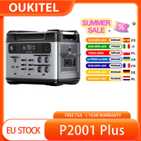 Oukitel P2001 Plus Portable Power Station, 2400W Ac Output,2048Wh Lifepo4 Battery,13 Outlets,80% Charge in 1Hr,Smart App Control