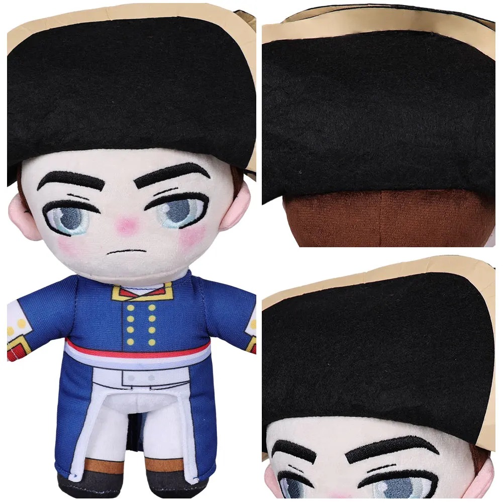 Jouet en peluche de dessin animé Napoléon, cosplay de film, accessoires de jeu, cadeaux d'anniversaire, habillage de paupières, mascotte en peluche douce, 25cm, 2023