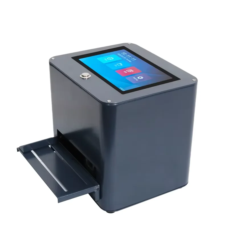 DJ127 Touch Screen Semi Automatic Desktop Inkjet Expiry Date Printer for Plastic Bag Bottle Box Glass