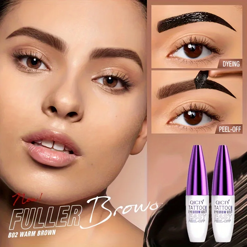 Waterproof Tearable Eyebrow Gel Eyebrow Cream  Easy Peel Off Sweatproof Long-Wearing Stripped Wild Eye Brow Makeup Cosmetics