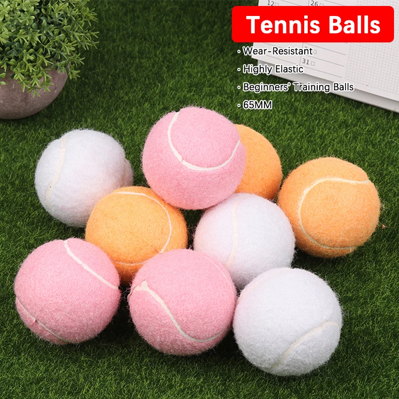 IkWear-Balle de tennis à haute élasticité, balle d'entraînement en fibre de caoutchouc, haute élasticité, impact, extérieur, 1 pièce, 3 pièces