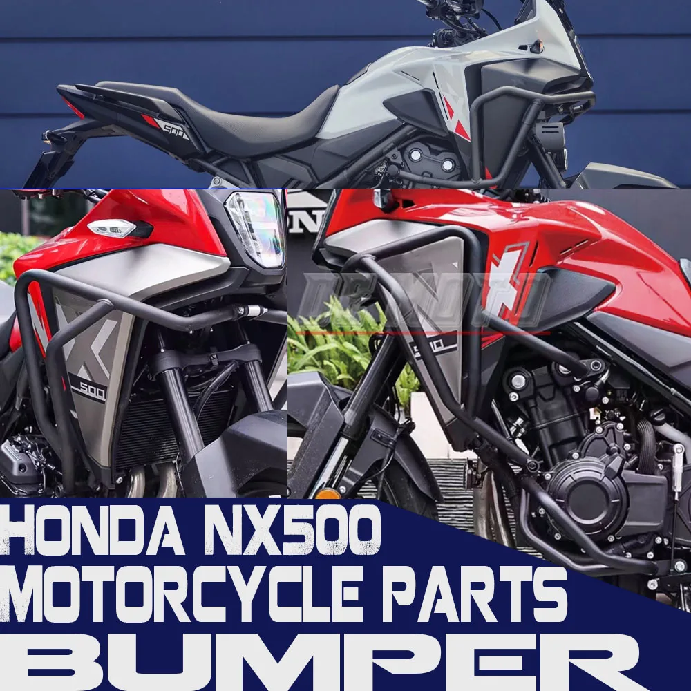 FOR Honda NX500 Bumper Guards, Crash Bars, Body Kit, Rear Rack, Main Support Frame, Tailgate Rack, And Tail Bag Modification.