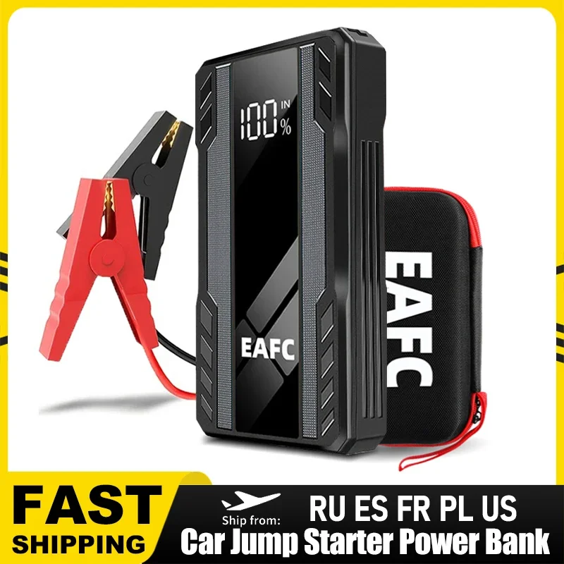 Portable Car Jump Starter 1000A Power Bank 12V 12000mAh Auto Emergency Battery Booster Charger Car Starting Device SOS LED Light