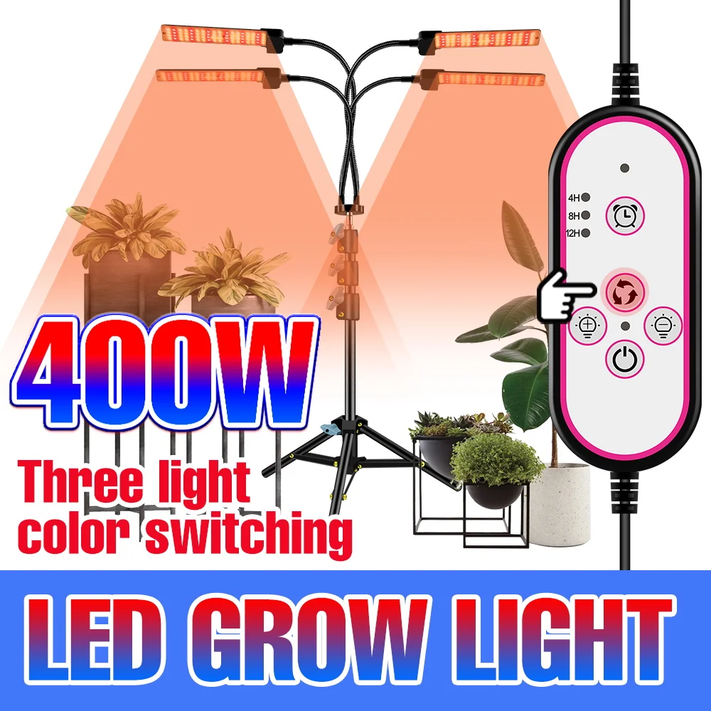 LED Grow Light Full Spectrum Phytolamp Indoor Plants Cultivation Lamps For Seedlings Flower Seeds Greenhouse Hydroponic Growbox