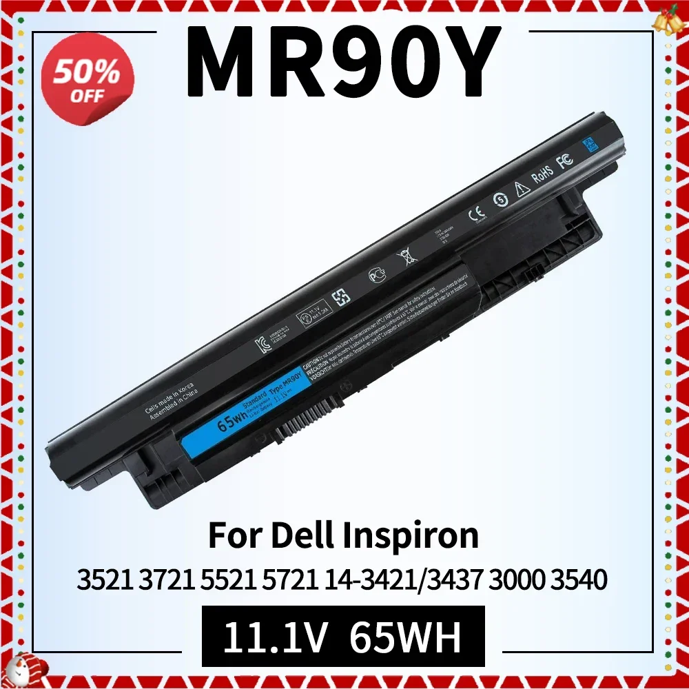 

MR90Y Laptop Battery Compatible for Dell Latitude 3000 3540 Inspiron 3521 3721 5521 5721 14-3421 14-3437 14R-5421 Series MR90Y