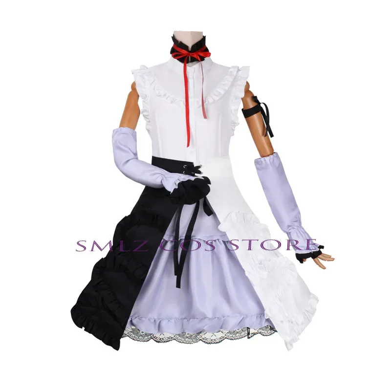 

CyAnime Kagamine Rin косплей платье горничной для девочек черный, белый цвет костюм женщина Рин косплей парики вечерние сценические игры наряд для женщин