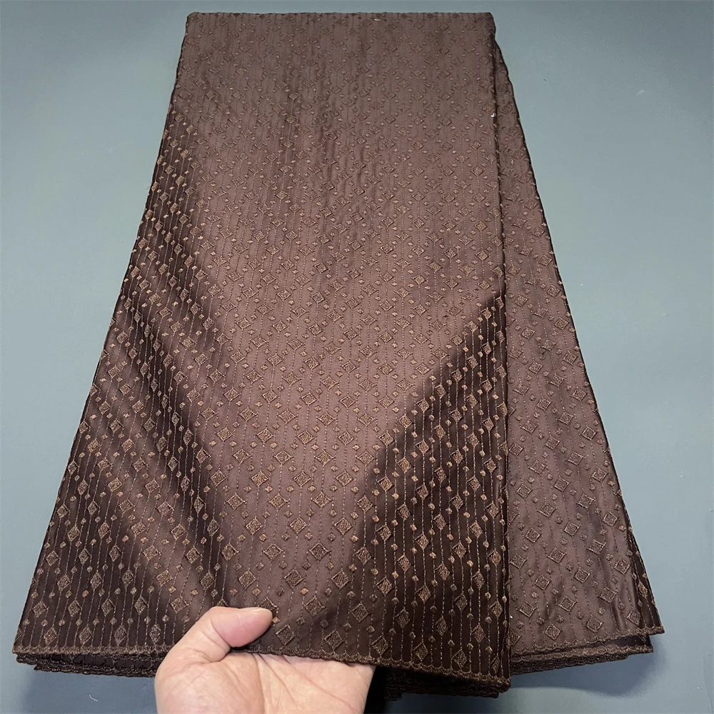 

Африканское кружевное полотно 2026 года, высокое качество, 100% хлопок, продается на метры, вышивка, для свадебных платьев, синее, тюль, дизайнерская ткань, 5 ярдов