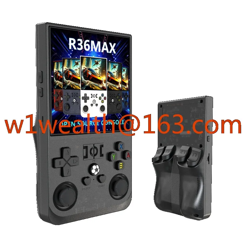 

R36 MAX Handheld Retro Games Console 3.5 Inch Preinstalled Emulator System Portable Gaming Entertainment Device Children's