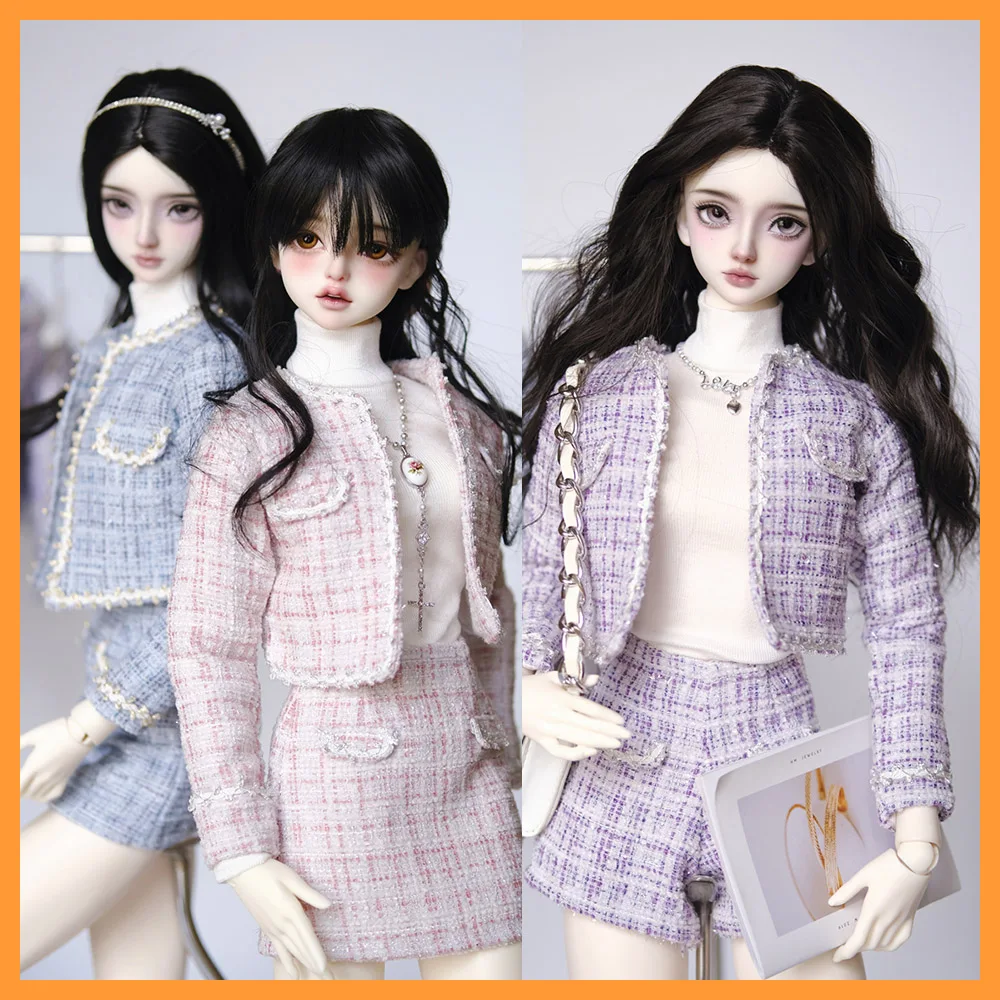 

【High Quality】1/3 Scale French style Short Slim Coat Mini Hip Skirt and Shorts Suit Model for sd16 volks sng hd64