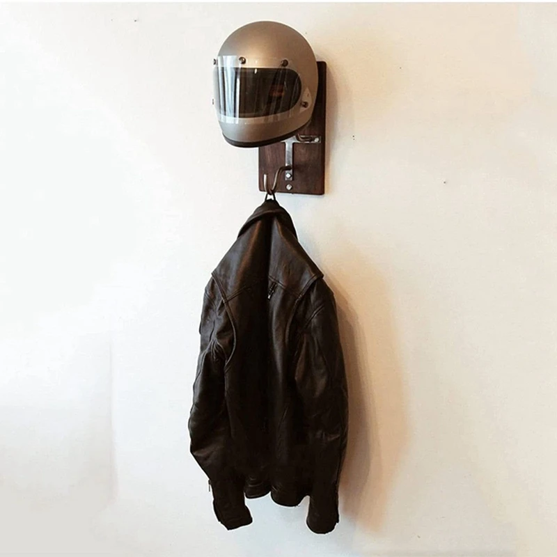 1 Piece Wall Mount Motorcycle Helmet Holder, Helmet Rack Holder, As Shown Football Bicycle Helmet Hook Hanger