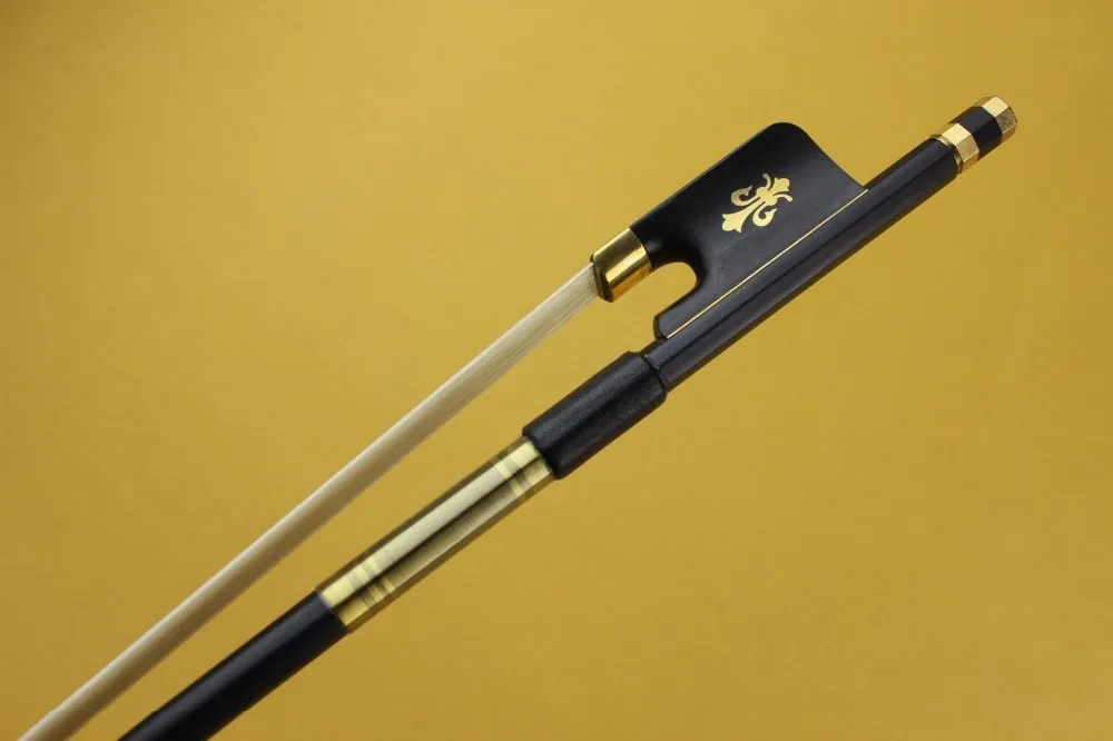 

New Professional black Carbon fiber viola bows ebony frog