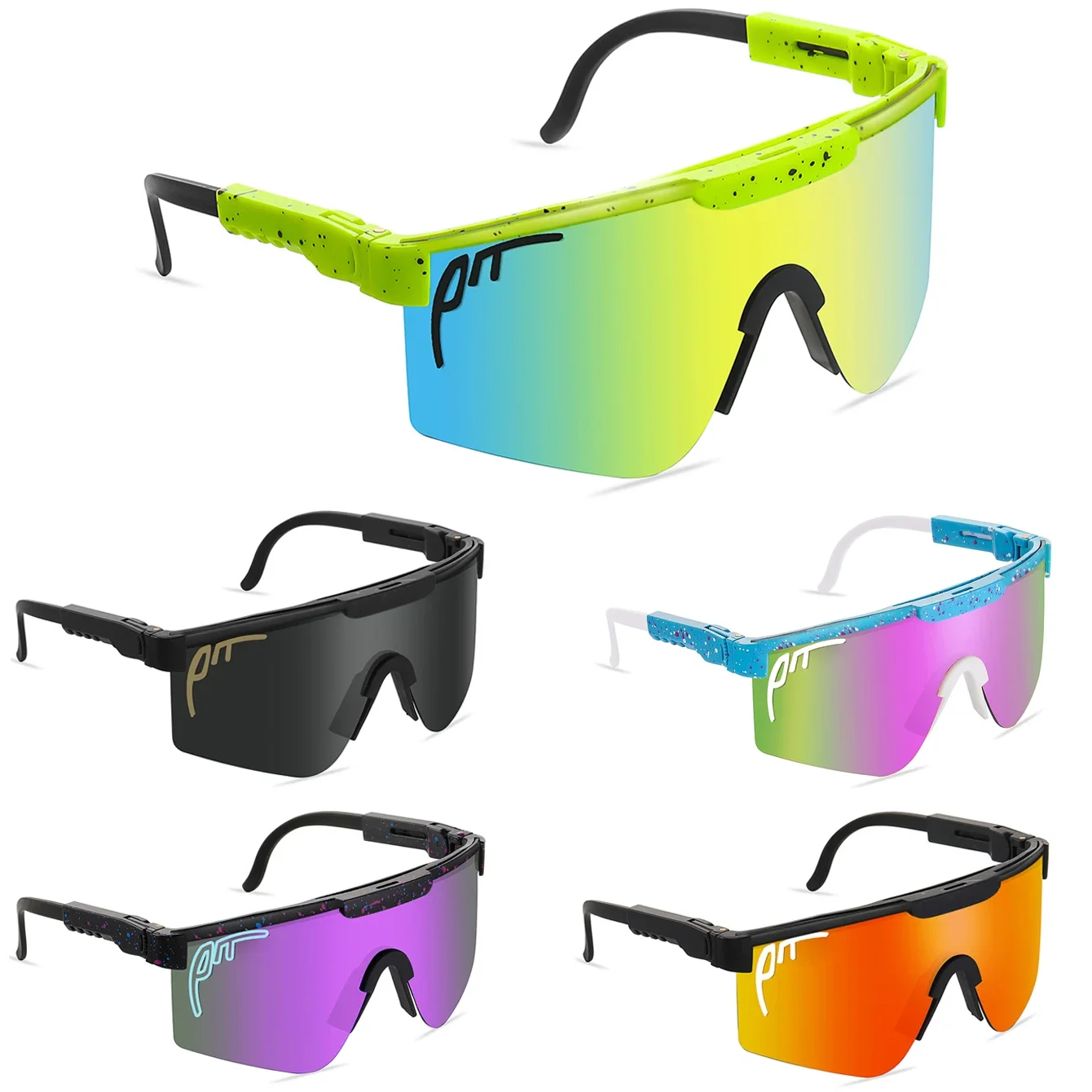 Youth UV400 Cycling Sunglasses Men Women Outdoor Eyewear MTB Sport Windproof Goggles Bike Bicycle Camping Eyewear Without Box