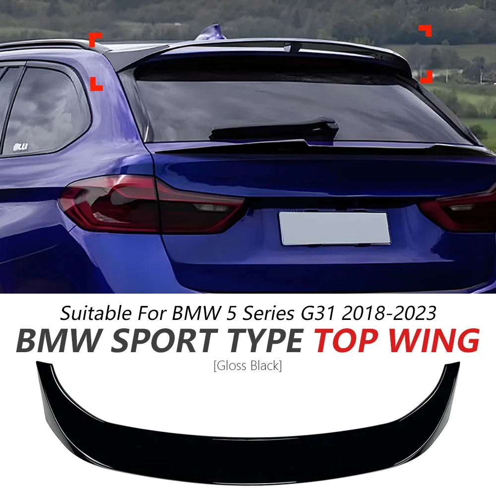 

Rear Spoiler For BMW 5 Series G31 2018-2023 Glossy Black Sport Touring Body Kit Trunk Lid Wing BMW Accessories Car Update