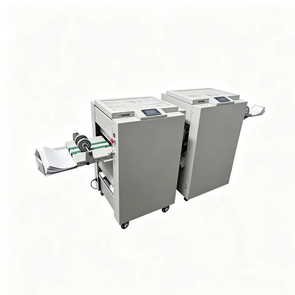 CG3300 Automatic brochure making machine, folding and binding machine, suitable for graphic shop printing, can print 1500 copies