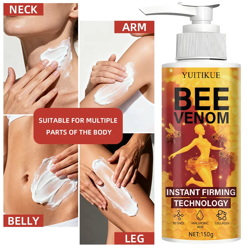 Bee Venom Firming Cream 150g - Instant Firming Technology, for Neck, Arms, Belly & Legs, Light & Fast Absorption