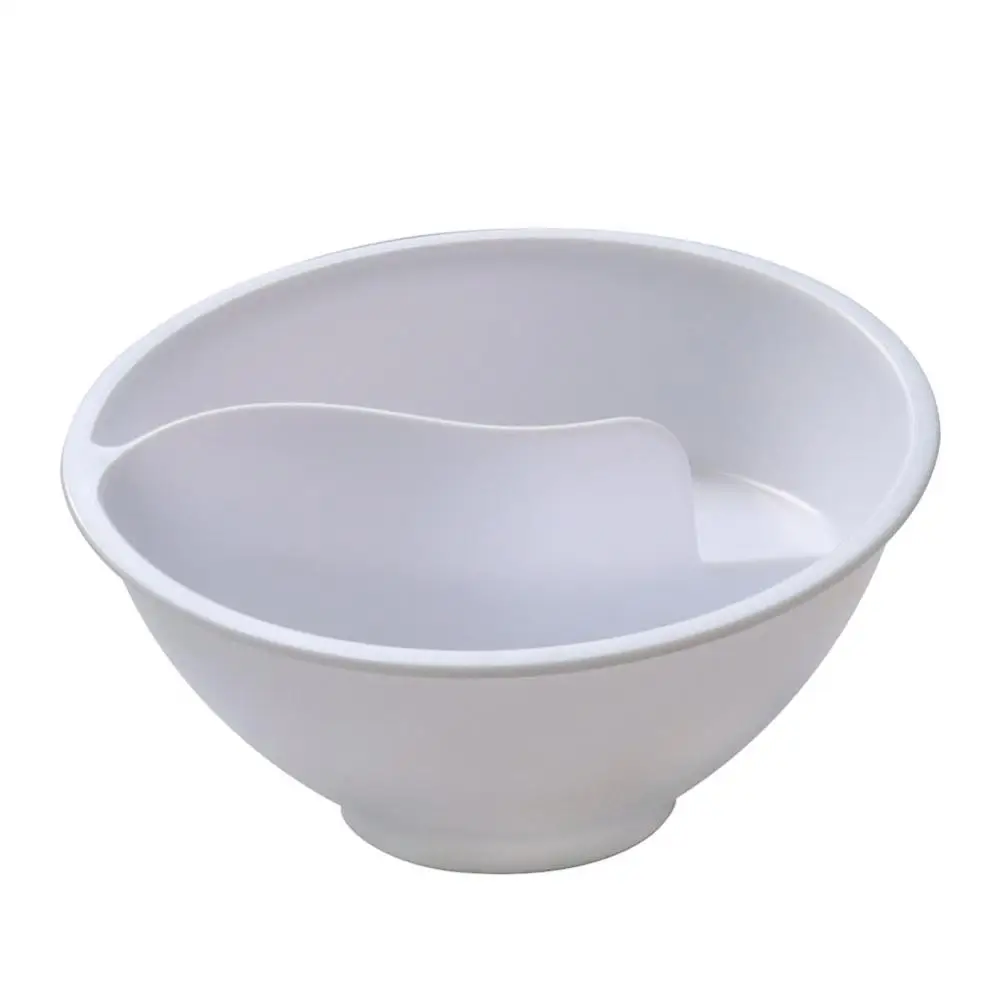 Separate And Wet Cereal Bowl Spiral Slide Partition Cereal Bowl Lazy Snack Bowl One Person Breakfast Tableware Plate