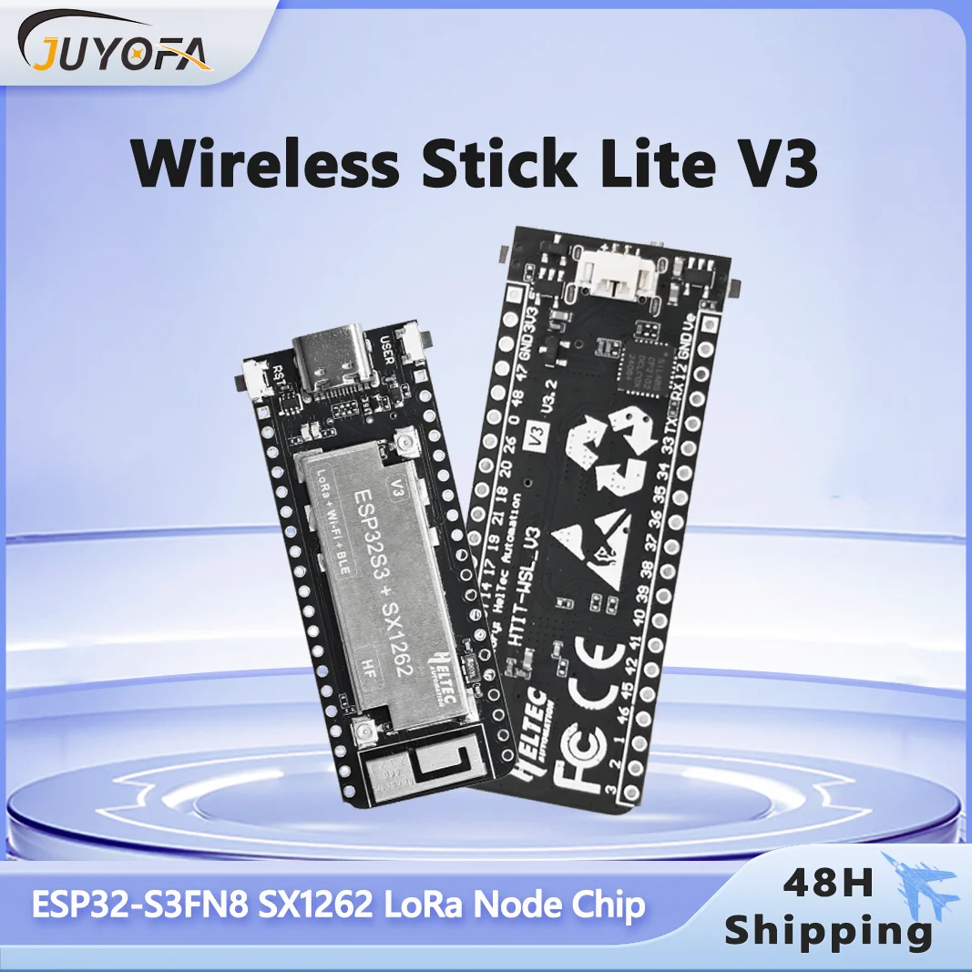 

Heltec Wireless Stick Lite V3 with ESP32-S3FN8 SX1262 Chip Devboard Bluetooth WiFi and LoRa Connections Support the Arduino