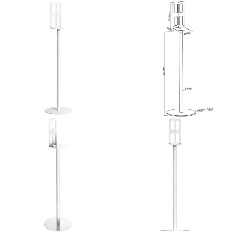 Premium Aluminum Height Adjustable Speaker Floor Stand Bracket for Home Audio System Stable Support Base