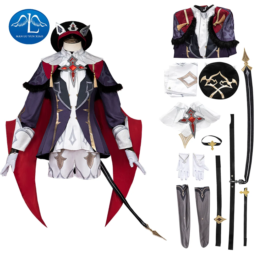 

Genshin Impact Dahlia Cosplay Custom Game Suit Gorgeous Handsome Cosplay Costume Halloween Carnival Party Role Play Outfit Men