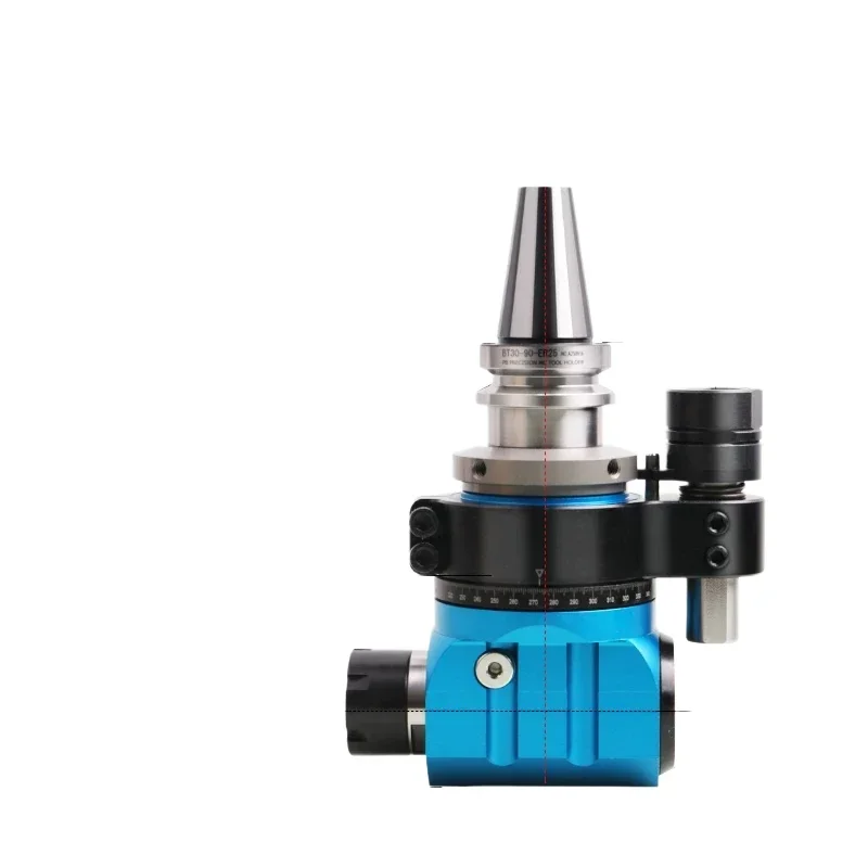 Angle head, side milling head, corner milling head shank, single head BT30-90 degrees-ER20/ER25 side machining right angle head