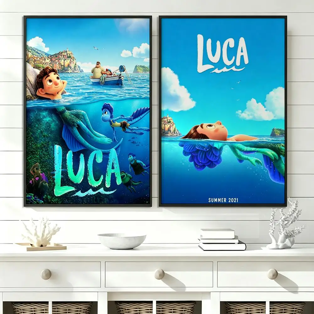 movie Luca Poster Poster HD Trendy SelfAdhesive Wall Art Print For Living Room Bedroom Dorm Office Home Gift