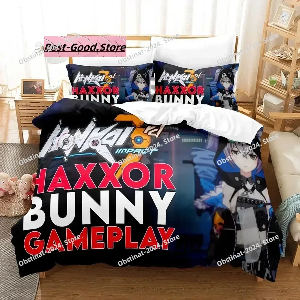 Honkai impact 3rd Bedding Set Single Twin Full Queen King Size Bed Set Adult Kid Bedroom Duvet cover Sets 3D Print Kawaii Anime