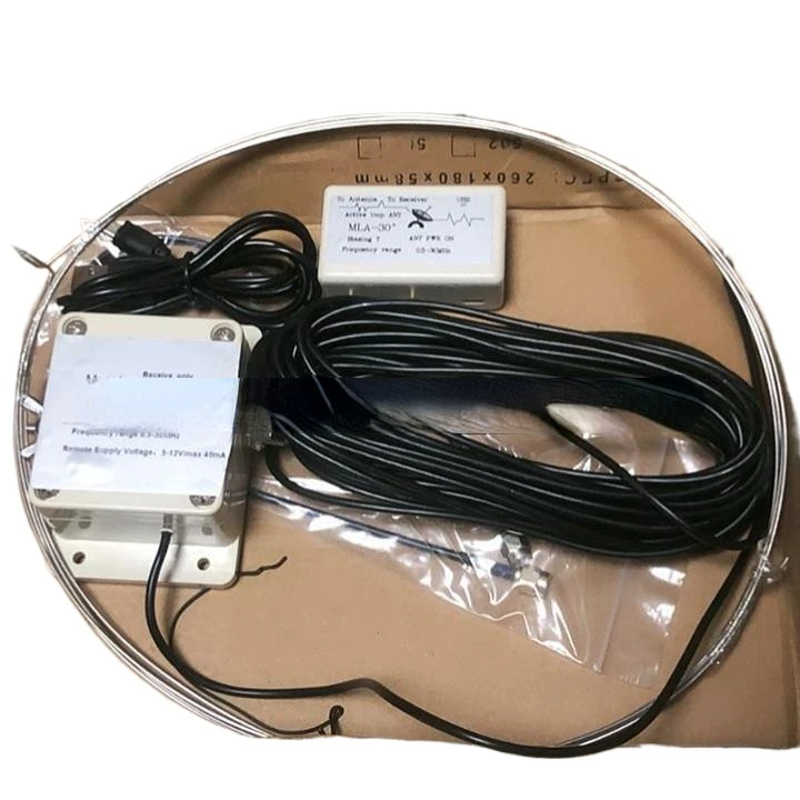 Hisonauto MLA30+ MLA-30 MLA30 plus Active Magnetic Loop Antenna HA SDR Short Medium Wave Radio Antenna Low Noise 500kHz-30MHz