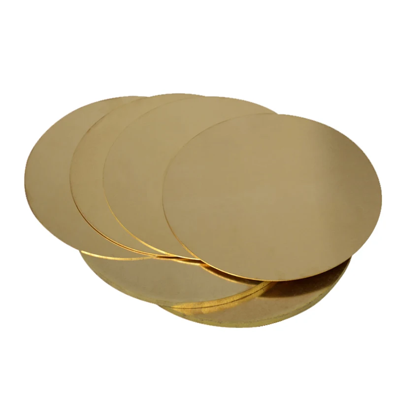 Brass Disc Round Plate Sheet Diameter 50mm 100mm 150mm 200mm Copper Alloy Sheet  Plate