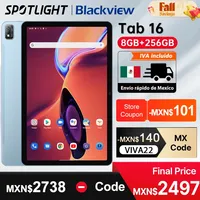 【World Premiere】Blackview Tab 16 Tablet Android 8GB+256GB 11''2k FHD+ Display 7680 mAh Battery Widevine L1 Unisoc T616 Tablet PC