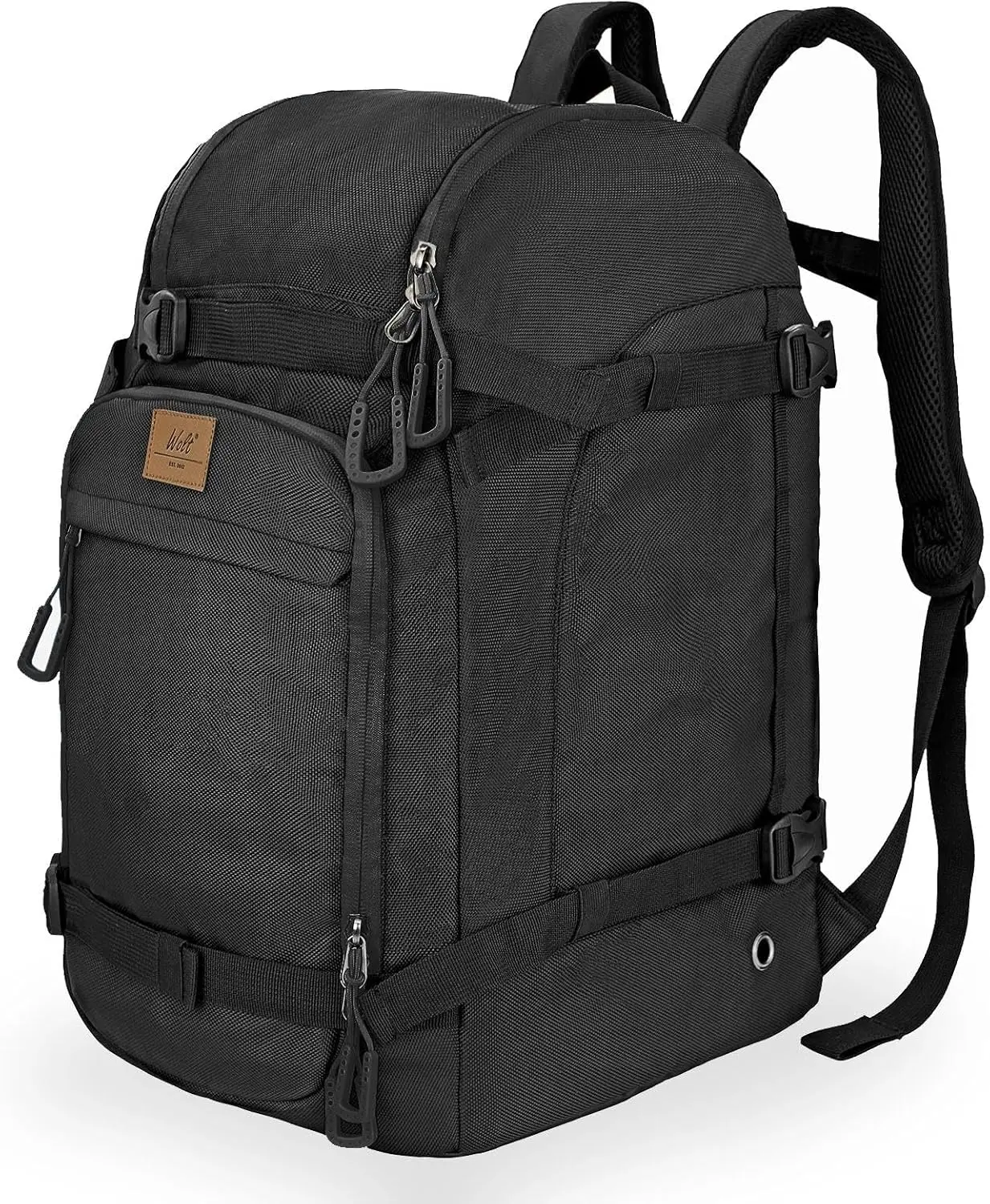 

50L Waterproof Ski Boot Backpack for Snowboarding Gear, Air Travel Storage with Helmet and Accessories Compartment