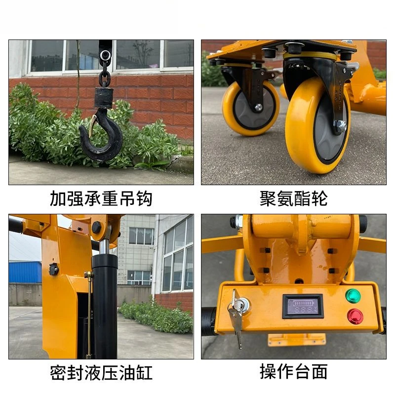 Beweglicher kleiner Kran. Abnehmbarer elektrischer kleiner Haushaltskran