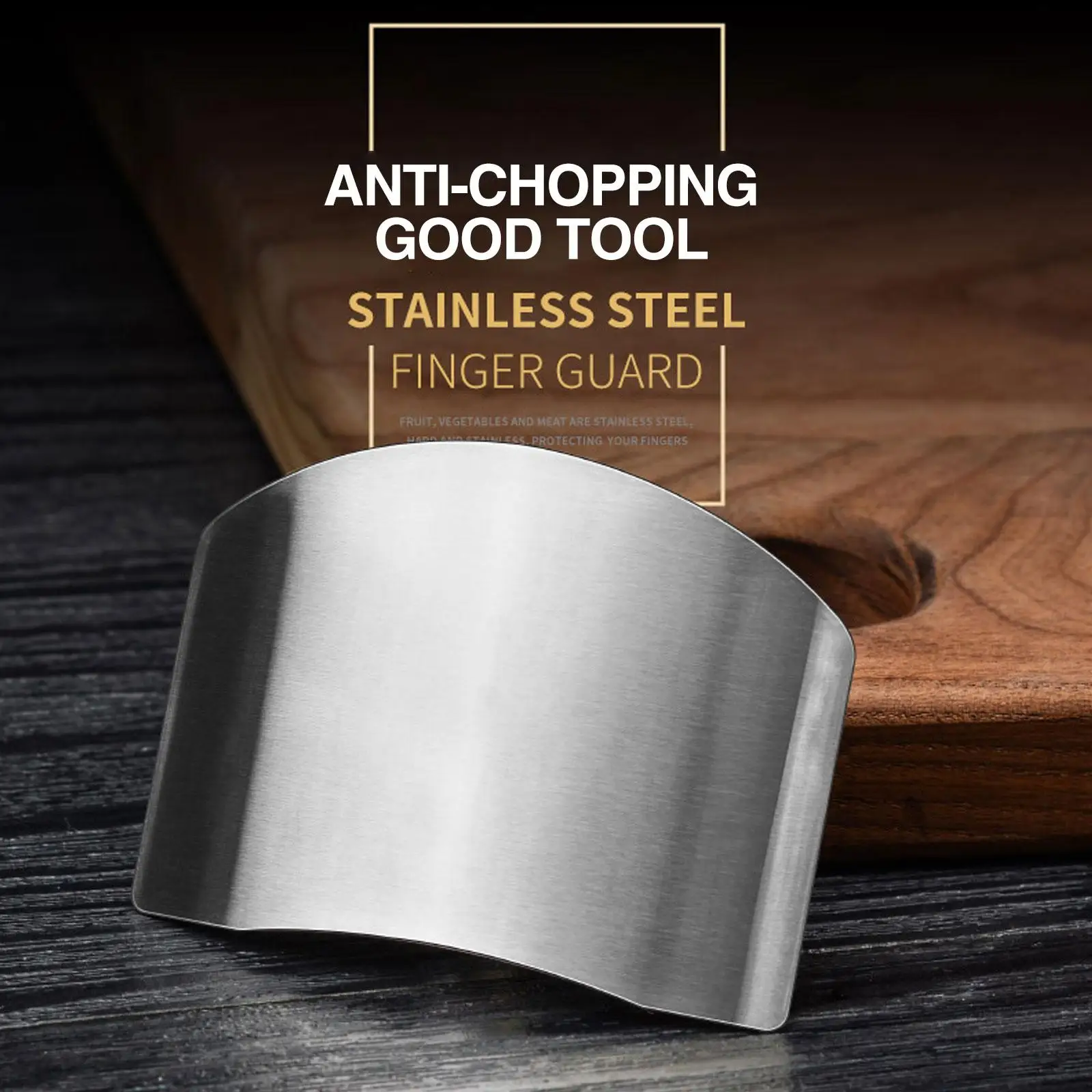 Kitchen Tool Accessories Stainless Steel Finger Guard Safety Hand Finger Tool Cutter Cut Kitchen Vegetable Tool Protector G X5X4