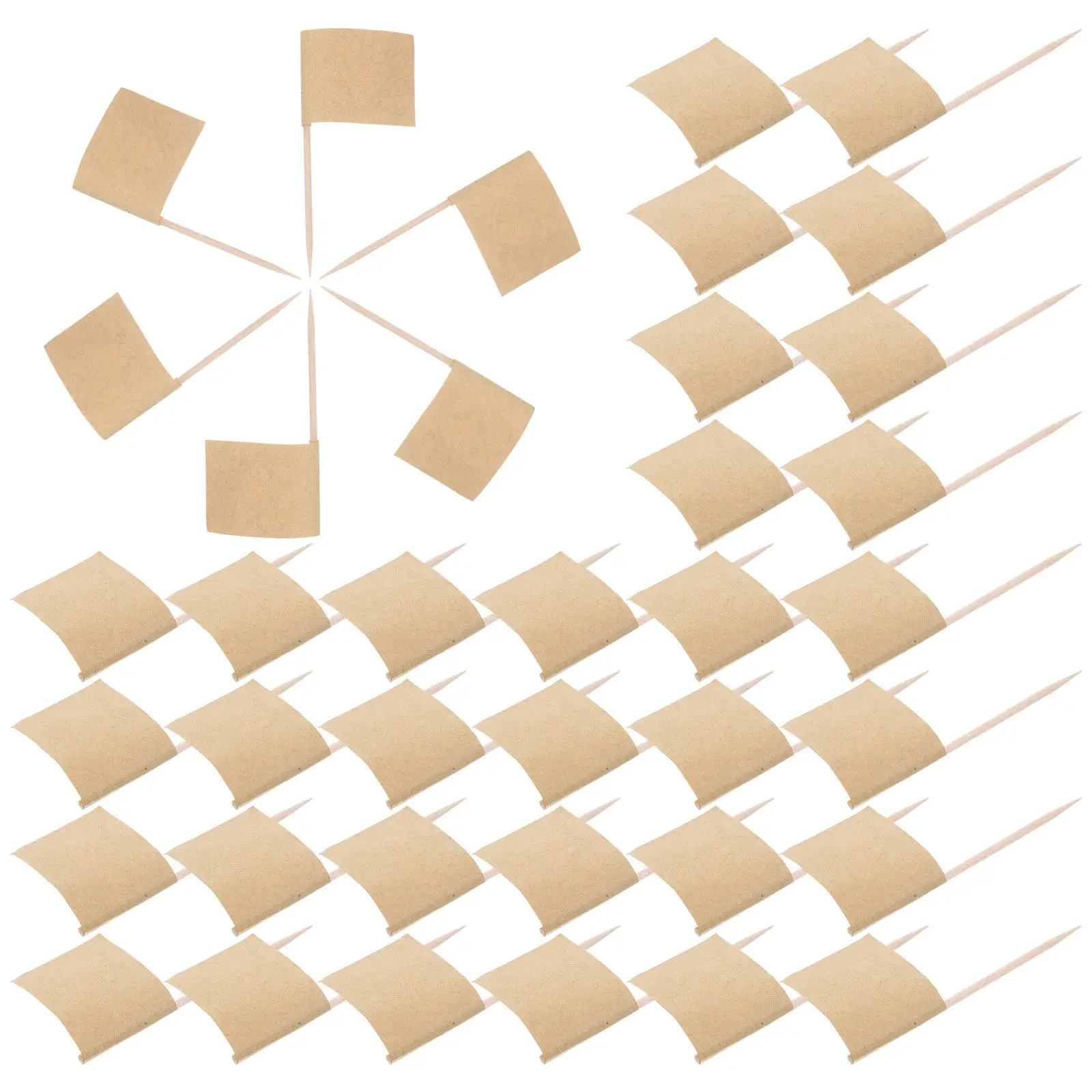 100 Palillos Decorativos para Comida, Palillos con Banderas para Postres, Palitos para Frutas, Decoración para Pasteles, Artículos para Fiestas, Decoración para Celebraciones