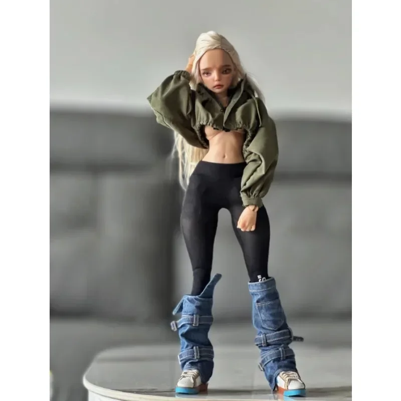 1/6 Scale หญิงล้าง DENIM เสื้อกั๊กขาทหารสําหรับ 12 "Action Figure Body