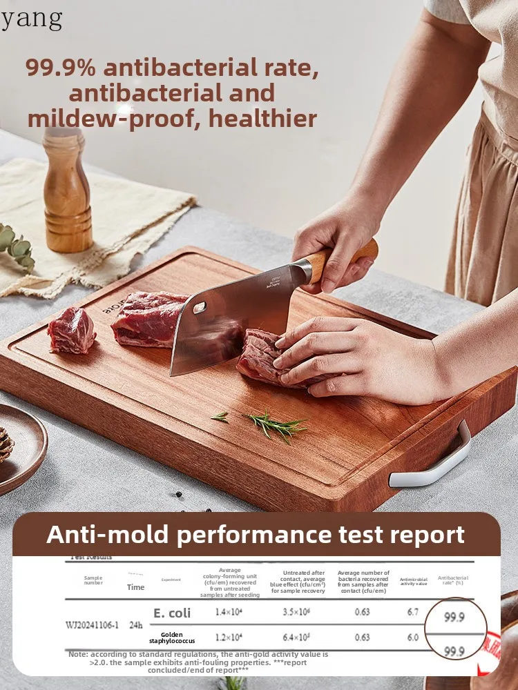 LH ebony cutting board anti-mildew and antibacterial household solid wood cutting board kitchen special