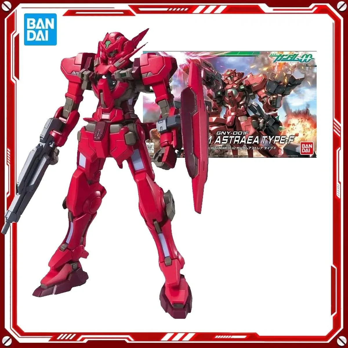 

Оригинальные сборные модели фигурок Bandai HG 00 1/144 62 Astrea Type-F, аниме-фигурки, игрушки, подарки
