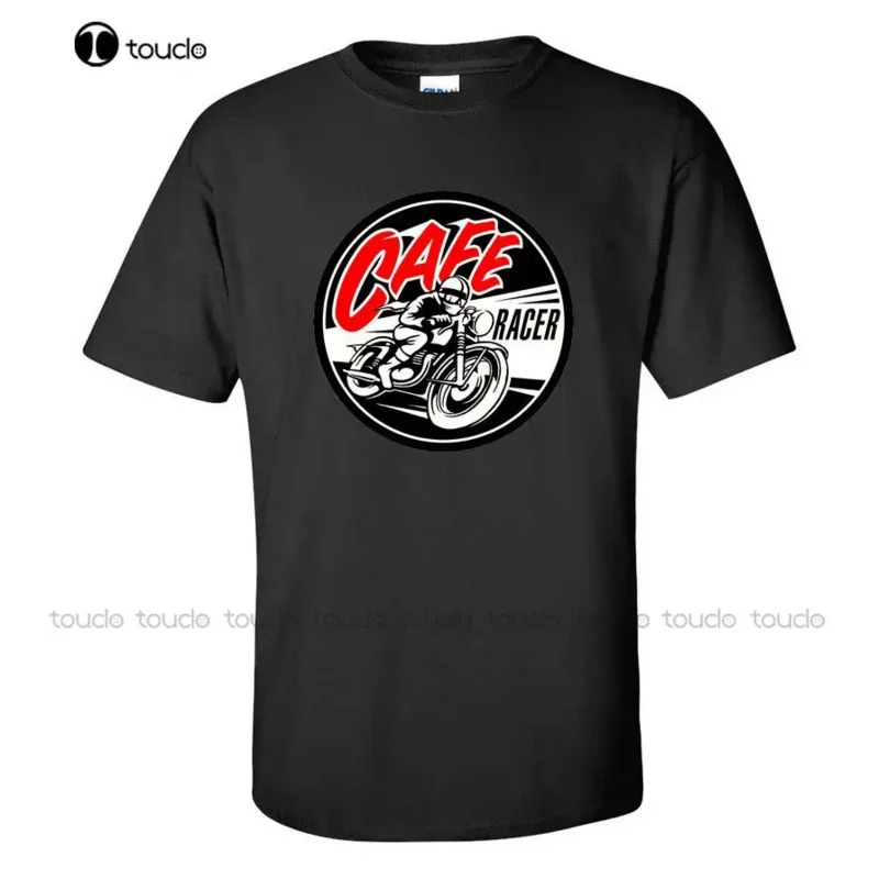 Cafe Racer Motorcycles T Shirt Vintage Racing 59 Club Ton Up Boys British Biker Men'S Fashion Cartoon Fitness T-Shirts