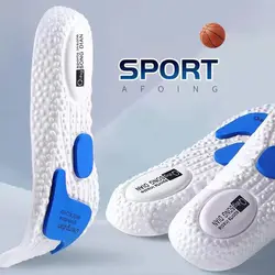 Soletta sportiva in schiuma cuscino d'aria solette da basket da corsa ammortizzanti solette per piedi con supporto per arco solette per scarpe con fondo Super morbido