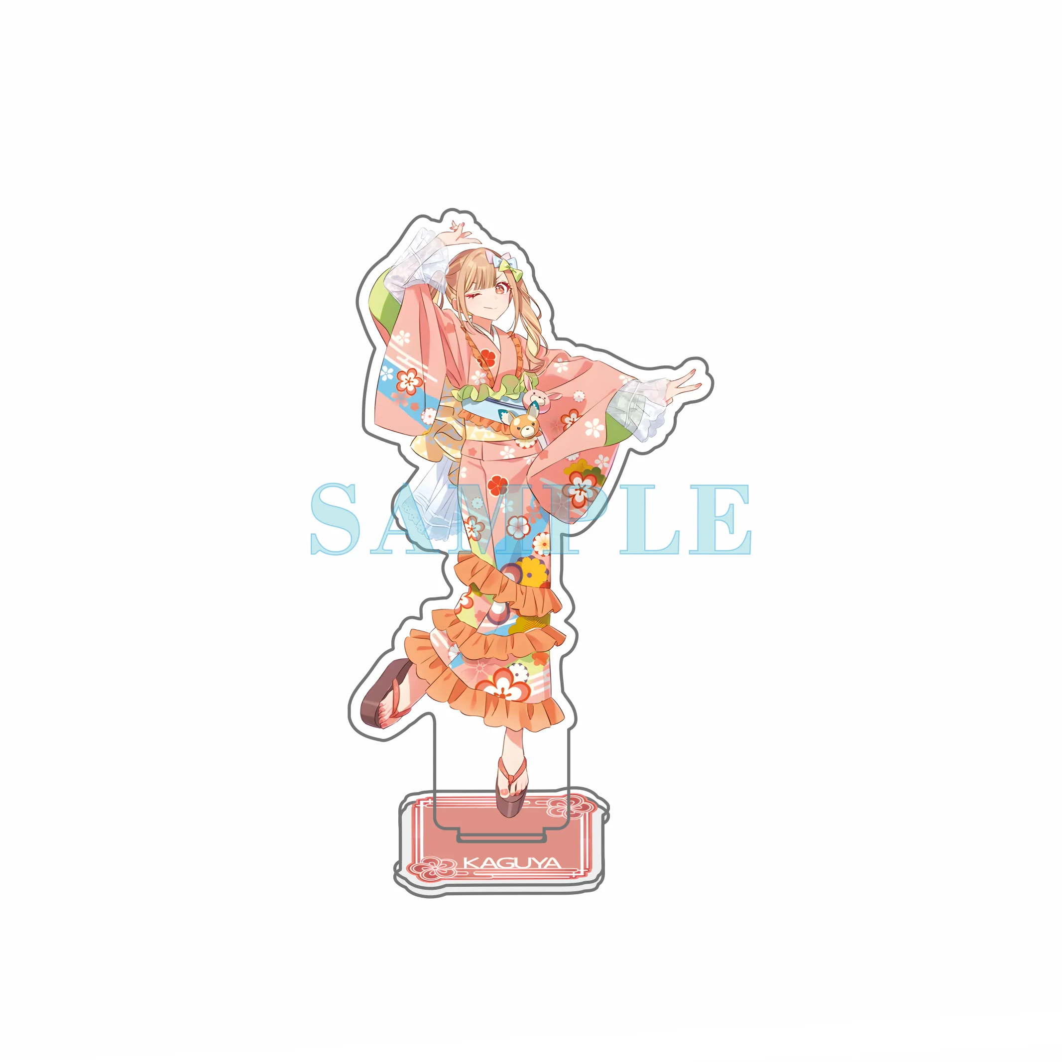 Cosmic Princess Kaguya! Cute Yukata High Transparency Double-Sided Printed Acrylic Stand Desktop ornaments Gifts ,keychain 15CM