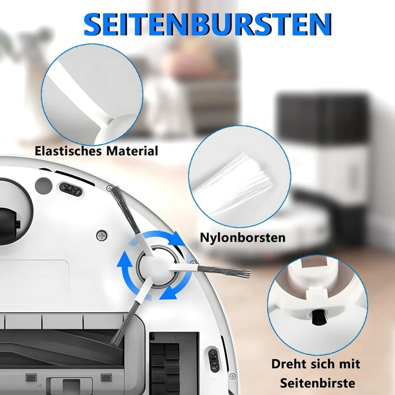 Untuk Dreame L10S Ultra L10 Ultra Robot vakum sikat sisi utama Hepa Filter kain pel kantong debu suku cadang