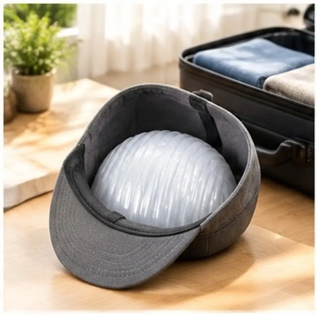 20Pcs Plastic Baseball Hat Shaper Insert Clear Cap Support Holder for Men Women Duckbill Caps Shape Retention Travel Storage