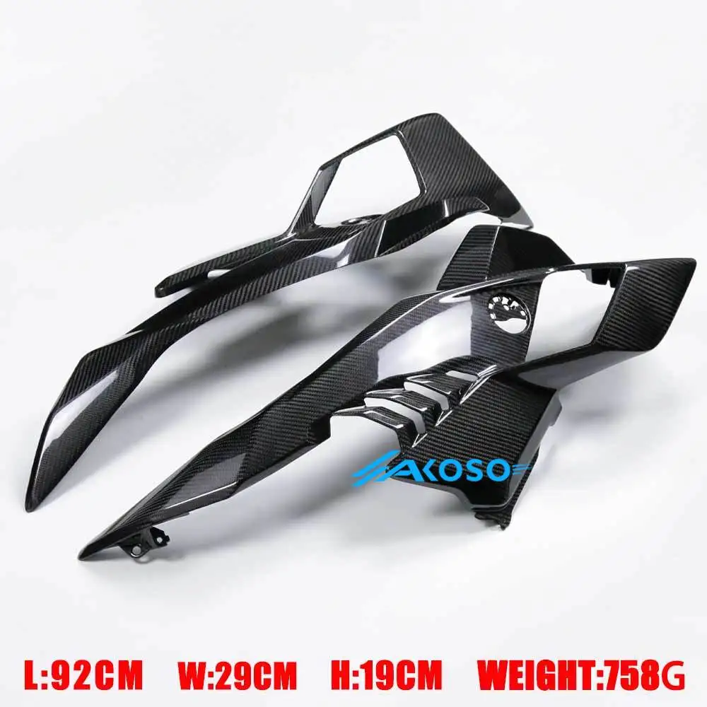 2025 100% Full Pure 3K Dry Carbon Fiber Motorcycle Fairings AKOSO 윙렛 S1000RR Accesorios Para Modification For BMW S1000RR
